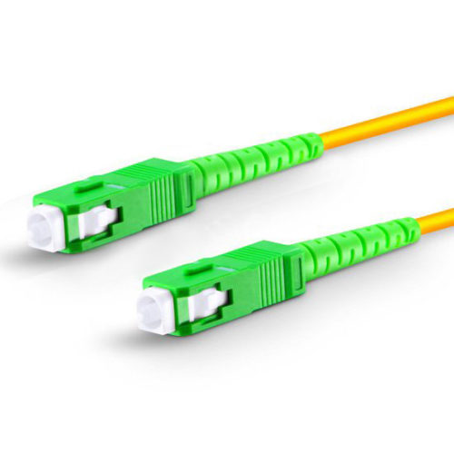 sc apc to sc apc simplex single mode pvc ofnr fiber optic patch cable cord 1